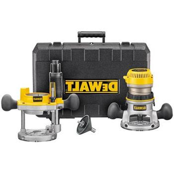 WOODWORKING TOOLS | Dewalt DW616PK 1-3/4 HP  Fixed Base and Plunge Router Combo Kit